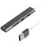 Концентратор Maxxter USB 3.0 to 1xUSB 3.0 + 1xUSB 2.0 + 2xUSB-C (HU3A-4P-03) - миниатюра 1