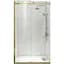 Двері в нішу Koer SR SD01-120x200-TR-12 прозоре скло Easy Clean 8 мм, матове золото KR5377, універсальні, прозорий, золотий - мініатюра 1