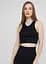 Топ-майка у рубчик HALTER TOP RIB 18862 S-M чорний - мініатюра 2