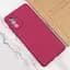 Чехол TPU GETMAN Liquid Silk Full Camera для Samsung Galaxy A56 5G Бордовый / Marsala - миниатюра 4