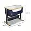 Детская кроватка 3 в 1 Lionelo Timon BLUE NAVY + матрас - миниатюра 2