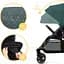 Прогулочная коляска Kinderkraft Route Platinum Grey серая (00-00305124) - миниатюра 12