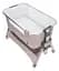 Дитяче ліжечко Carrello Aria CRL16402 Cream Beige приставне з люлькою кошиком 4 колеса метал каркас - мініатюра 3