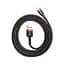 Кабель Baseus Cafule USB - Lightning 2 м CALKLF-C19 черно-красный - миниатюра 1