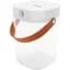 Емкость для хранения MVM My Home 750 мл прозрачная с белым (KP-07 M T/WHITE) - миниатюра 2