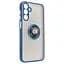 Чехол с кольцом-держателем для Samsung Galaxy M15 5G (M156), Frosted Matte Ring, синий, защитная панель с матовой задней стенкой, противоударный чехол с защитой всего корпуса, TPU + поликарбонат (PC), с защитой камеры, ArmorStandart (ARM76371) - миниатюра 1