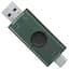 USB флеш накопитель Kingston 256GB DataTraveler Duo USB 3.2 / Type-C Black/Green (DTDEG2/256GB) - миниатюра 2