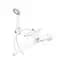 Смеситель для ванны с лейкой Plamix Pablo -140 Euro SET white PM0670 Белый - миниатюра 6
