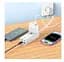 Мережевий фільтр подовжувач HOCO AC-10A 1x220V+2xUSB+ 2хType-C 65W, 1.5 м, 220 В, White - мініатюра 2