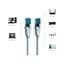 Патч-корд 5м, RJ-45 cat 5e UTP blue Vention (VAP-A10-S500) - мініатюра 2