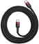 Кабель Baseus Cafule Cable Type-C to Type-C PD 20W 1m CATLKLF-91 Red-Black - миниатюра 2
