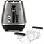 Тостер DeLonghi CTIN 2103 TB Distinta Titanium (00000026096) - мініатюра 3