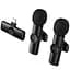 Петличний бездротовий мікрофон Borofone BFK16A Winner dual-mic Type-C Black - мініатюра 5