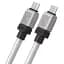 Кабель Baseus CoolPlay Series Fast Charging Cable Type-C to Type-C 100W 2m CAKW000302 White - миниатюра 4
