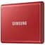 Зовнішній SSD накопичувач Samsung T7 1 TB Red [MU-PC1T0R/WW] [53624] - мініатюра 3