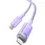 Кабель Baseus Explorer Series Fast Charging Cable with Smart Temperature Control Cable Type-C to Lightning 20W 1m CATS010205 Purpl - мініатюра 2