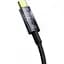 Кабель Baseus Explorer with Auto Shutdown USB-C to USB-C 100w 2m Cluster Black (P10319704111-00) [155540] - мініатюра 2