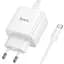 СЗУ Hoco N83 Profit PD40W (1USB-C) + кабель Type-C to Type-C White - миниатюра 3