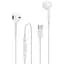 Навушники Aspor A237 EarPhone Type-C з мікрофоном білі - мініатюра 3