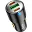 Автомобільний зарядний пристрій Hoco NZ6 PD45W USB-A+2хUSB-C Black (765185) [151276] - мініатюра 4
