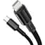 Кабель Baseus High Density Braided USB-C to Lightning 1m Black (CATLGD-01) [100368] - мініатюра 2