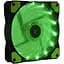 Вентилятор 140 mm Cooling Baby 14025S зелений 140x140x25мм HB 1200 об/хв 25дБ SB 12В 0.25A 4pin Molex - мініатюра 1