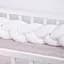 Коса защитная в кроватку MirSon Kids Time 28-0001 White Velvet велюровая белая - миниатюра 4