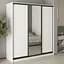 Шкаф-купе трехдверный MebelStar Комбо BG 2ДСП/Зеркало 190x45x210 см Аляска белый (MBS-9049) - миниатюра 1