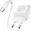 Мережевий зарядний пристрій Hoco N5 1USB + Type-C PD20W+QC 3A White + Cable Type-C to Lightning - мініатюра 3