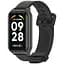 Силіконовий ремінець Mijobs Classic для фітнес браслета Xiaomi Mi Smart Band 8 Active Black - мініатюра 1