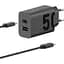 Сетевое зарядное устройство Motorola TurboPower 50W Black + Сable Type-C to Type-C Black [SJMC502] [117775] - миниатюра 2