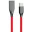 Кабель PowerPlant USB-Type-C, 2м, силикон, красный - миниатюра 1