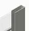 Двері в нішу Koer SR SD01-120x200-TR-01 прозоре скло Easy Clean 8 мм, хром KR5376, універсальні, прозорий, хром - мініатюра 4