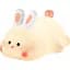Ночной светильник Hoco HX16 Silicone lamp Rabbit [159424] - миниатюра 3