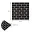 Самоклеюча стінова панель Sticker Wall Чорна 3D NEW CULTURAL WALL 70x70cmx5mm BLACK+WHITE (D) SW-00001503 - мініатюра 3