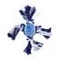 Игрушка для собак Misoko&Co Теннисный мяч с узлами из веревки. blue. 27cm - миниатюра 1