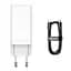 Мережевий зарядний пристрій Baseus GaN3 Pro Fast Charger 2Type-C+USB 65 W CCGP050102 White - мініатюра 6