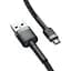 Кабель Baseus Cafule USB for MicroUSB 2.4A 1m grey black (CAMKLF-BG1) - мініатюра 3