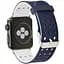 Двойной ремешок с перфорацией Primo для Apple Watch 38 мм, 40 мм, 41 мм Navy Blue White - миниатюра 1
