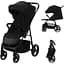 Прогулянкова коляска Kinderkraft Trig 3 Black - мініатюра 1
