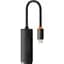 USB-хаб Baseus Lite Series USB-C - RJ45 LAN Adapter 0.22 м Black [WKQX000301] [111356] - мініатюра 2