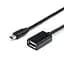 Кабель USB 2.0 AF - miniUSB (5P), 0.8 м, чорний, Atcom (12821) - мініатюра 1