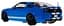 Машинка RASTAR Ford Shelby Mustang GT500 на дистанційному керуванні + пульт 1:14 синій 49400 - мініатюра 4