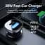 Адаптер автомобільний JOYROOM Dual ports transparent car charger C-A42 1USB/1Type-C, 38W/3A, PD/QC - мініатюра 8