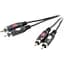 Готовий аудіо кабель BiG 2xRCA - 2xRCA XC003 3м - мініатюра 1