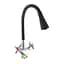 Смеситель для кухни с силиконовым изливом Zerix Tlt 722 Reflector Black ZX5989, Хром - миниатюра 1