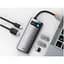 Мультипортовий адаптер USB Хаб Baseus Metal Gleam Series 5-in-1 Multifunctional Type-C HUB Docking Station Gray CAHUB-CX0G - мініатюра 5