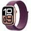 Смарт-годинник Apple Watch Series 10 GPS 42mm Rose Gold Aluminum Case w. Plum Sport Loop (MWWK3) - мініатюра 1