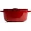 Каструля KitchenAid Cast Iron чавунна з кришкою 26 см 5.2 л червона (CC006060-001) - мініатюра 2