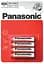 Батарейка Panasonic Red Zink R03 Bli 4 Zink-Carbon - мініатюра 1